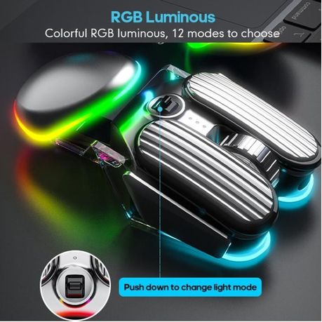 iMice T800 Wireless Rechargeable RGB Gaming Mouse – Dual Mode (2.4G &amp; Bluetooth)