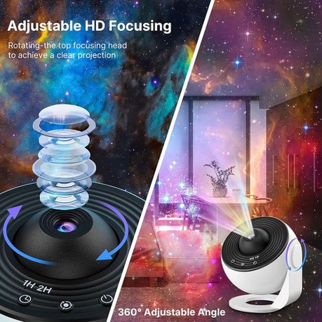 LED Planetarium Star Galaxy Projector Starry Sky Night with 12 Planet Discs