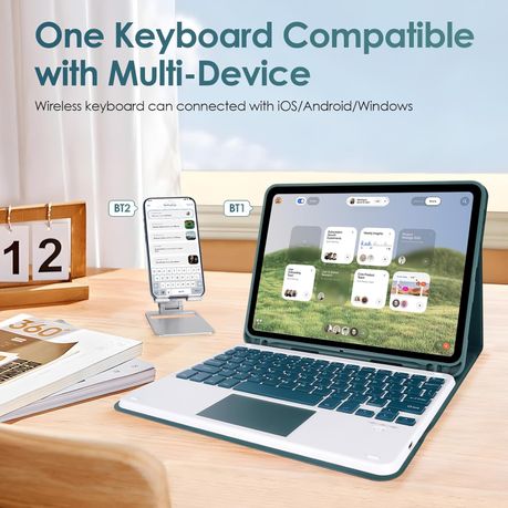 Smart Keyboard Case with Touchpad for iPad Pro 11" & iPad Air 10.9"