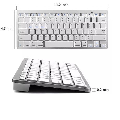 Mini Wireless Bluetooth Keyboard – Ultra-Thin Portable Keyboard