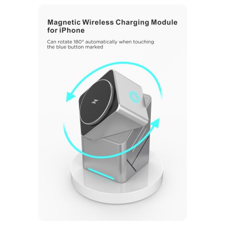 3-in-1 Magnetic Wireless Charger XW-10 – 15W Fast Charging Stand