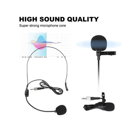 Tuga Wireless Lavalier & Handheld Microphone System for Camera – 4-Channel UHF