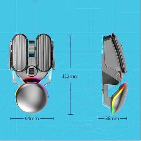 iMice T800 Wireless Rechargeable RGB Gaming Mouse – Dual Mode (2.4G &amp; Bluetooth)