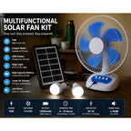 15W Solar Rechargeable Fan – Portable Cooling Fan with Battery Backup