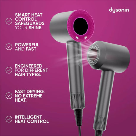 Professional Leafless Hair Dryer With 5 Styling Attachments