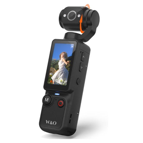 W&O Q7 Vlogging Digital Camera – 2.5K UHD with Rotating Lens