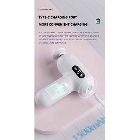 Portable Mini Massage Gun H05 – 6 Speed Handheld Massager