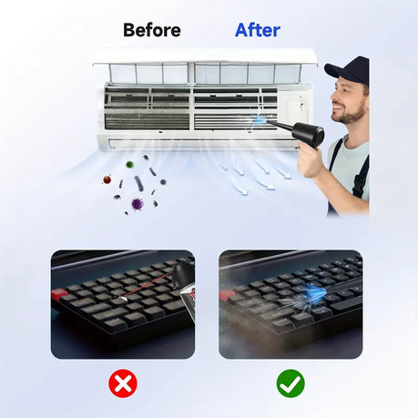 Air Duster Rechargeable Cordless – Strong Pressure Blower