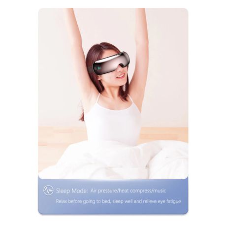 Bluetooth Eye Massager with Heat & Music – JA-E1 (Brown)