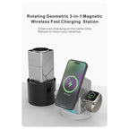 3-in-1 Magnetic Wireless Charger XW-10 – 15W Fast Charging Stand