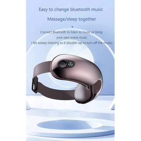 Bluetooth Eye Massager with Heat & Music – JA-E1 (Brown)