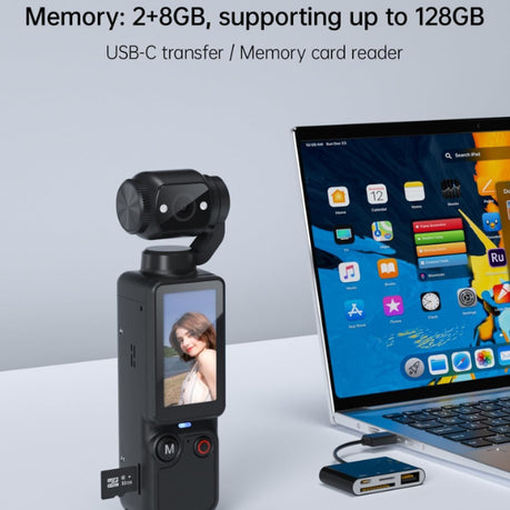 W&O Q7 Vlogging Digital Camera – 2.5K UHD with Rotating Lens