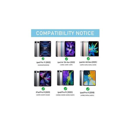 Smart Keyboard Case with Touchpad for iPad Pro 11" & iPad Air 10.9"