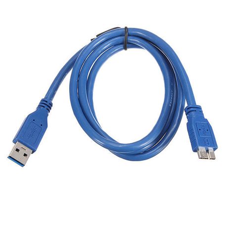 USB 3.0 Cable – USB A to Micro-B Cable – Blue Flash Drive Cable 1m
