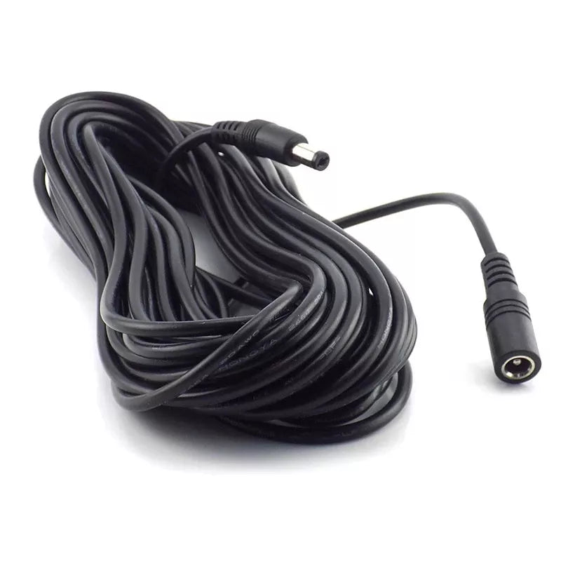 DC Power Extension Cable Male to Female 5.5mm x 2.1mm – 10 Metres