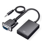 VGA to HDMI Adapter with Audio – Full HD 1080P Plug & Play