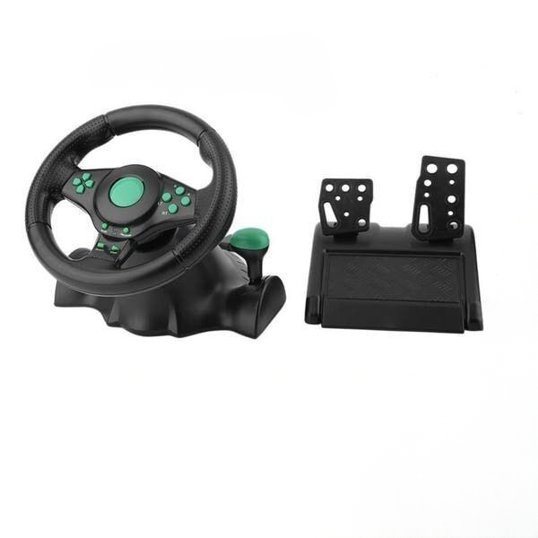 Vibration Steering Racing Wheel & Pedal Set for Xbox 360 / PS2 / PS3 / PC