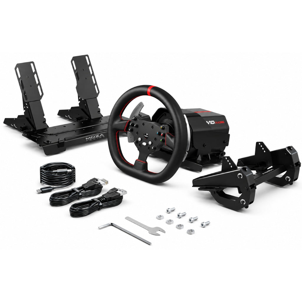 PXN V10 Ultra Racing Steering Wheel & Pedal Simulator Gaming Set