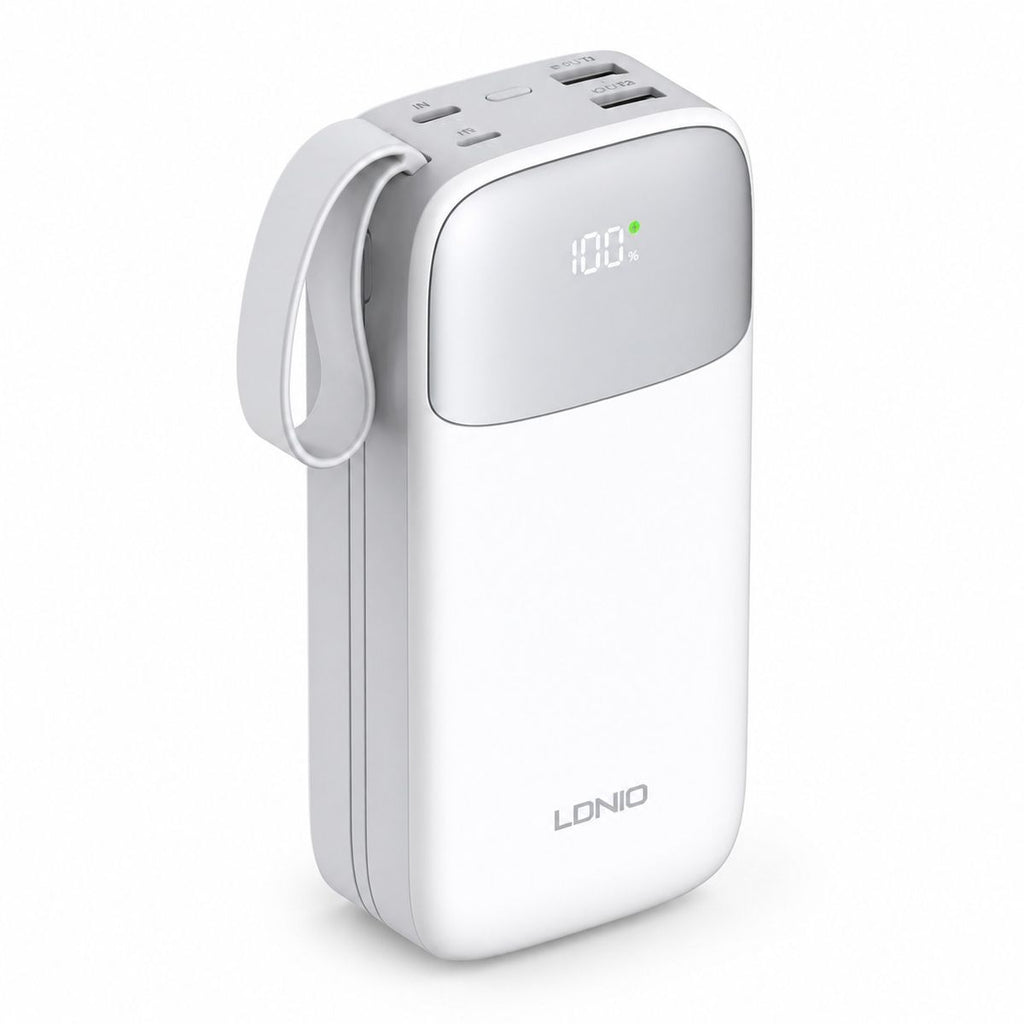 LDNIO PQ30 30,000mAh Power Bank – High-Capacity Portable Fast Charging Battery