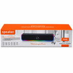 Desktop Multifunction Stereo Speaker USB AUX Wireless with LED Light