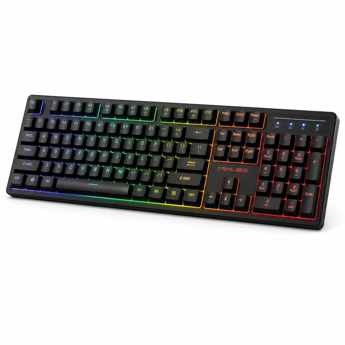 Mikuso XK-601 Gaming Keyboard USB Wired RGB Backlit PC Keyboard