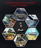 PXN-2113 USB Flight Stick PC Joystick Controller – Advance Edition Flight Joystick