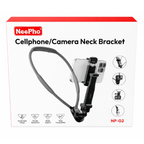 NeePho NP-G2 Camera & Smartphone Neck Mount – Hands-Free POV Vlogging Bracket