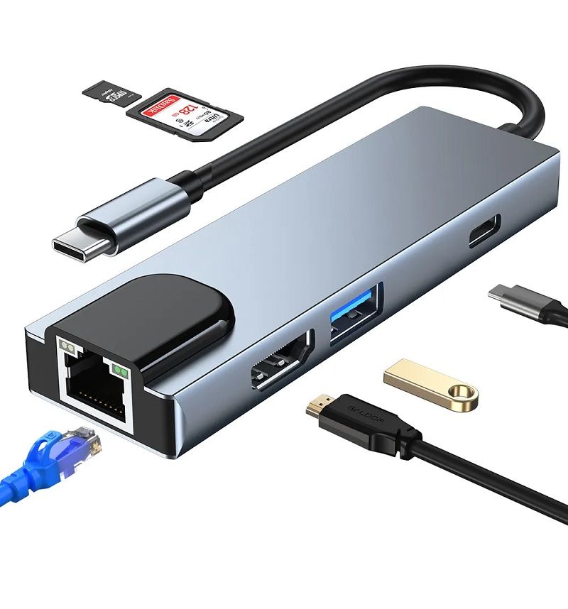 4K Type-C Adapter 6 in 1 (BYL-2017)