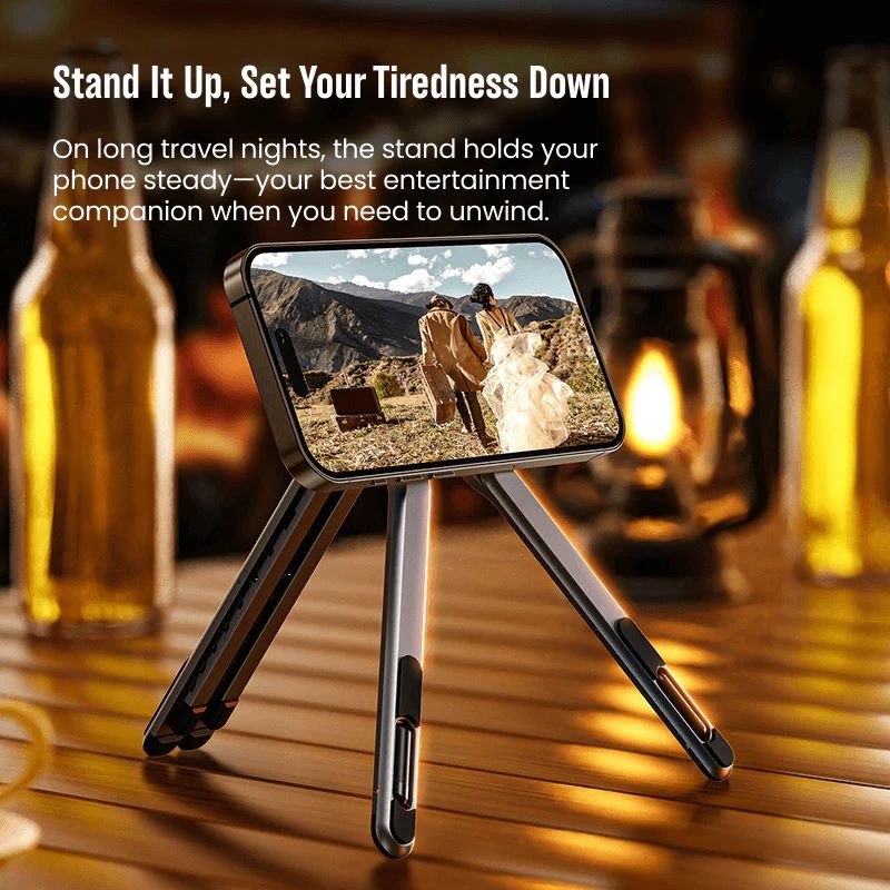 DW E05 Multi-purpose Travel Portable Magnetic Stand – 5-in-1 Foldable Laptop, Phone & Tablet Stand