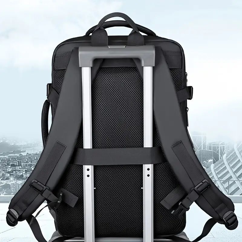 Multi-Pocket Expandable 17-Inch Laptop Backpack with USB Charging Port – B683-2