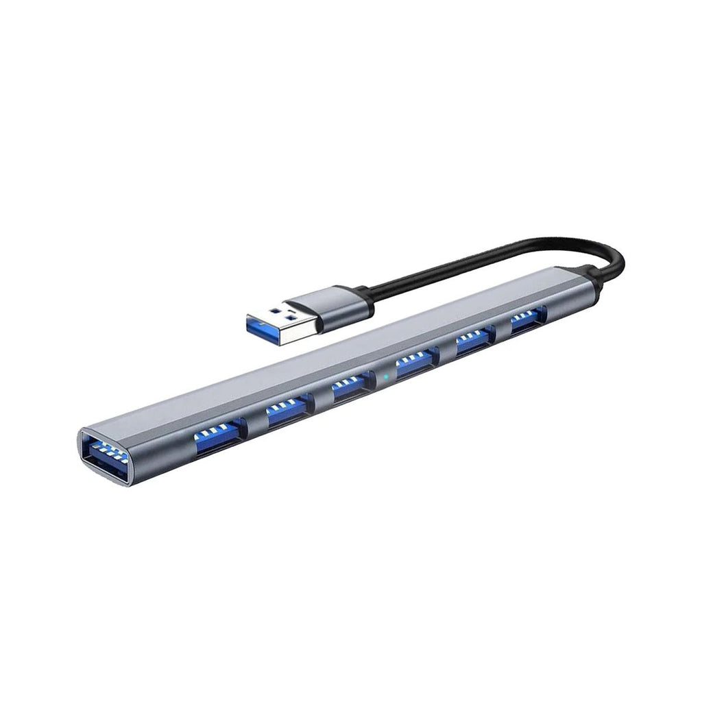 USB 3.0 7-Port Hub – High-Speed Multiport Docking Station for Laptop & Phone