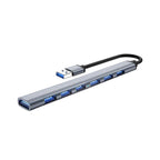 USB 3.0 7-Port Hub – High-Speed Multiport Docking Station for Laptop & Phone