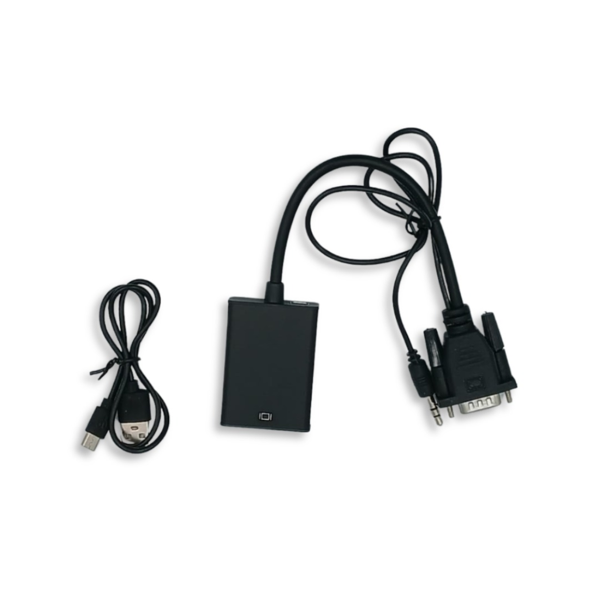 VGA to HDMI Adapter with Audio – Full HD 1080P Plug & Play