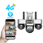 V380 Pro 3-Lens Smart 4G Security Camera - 9MP PTZ Outdoor CCTV