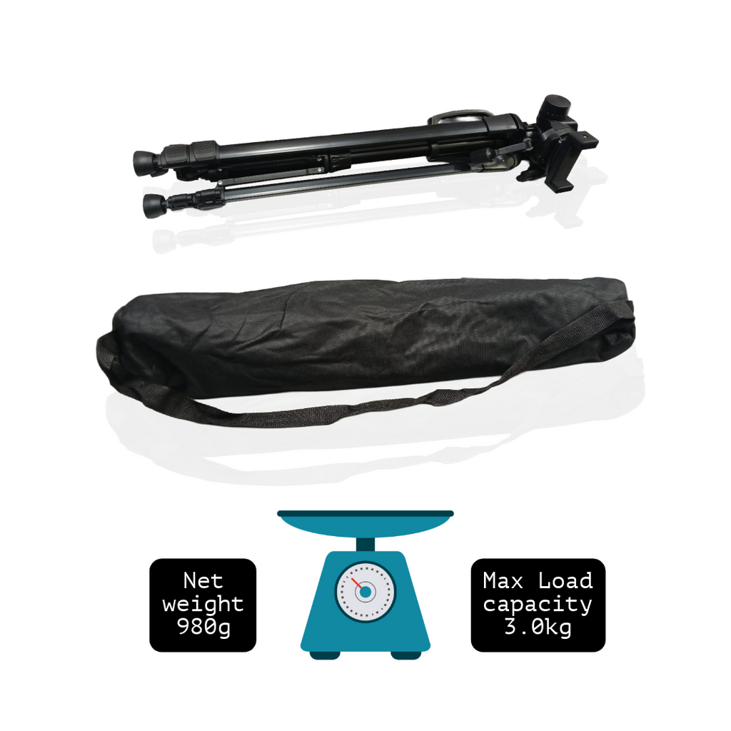 WT-3520 Lightweight Aluminium Tripod for Cameras & Phones with Carry Case