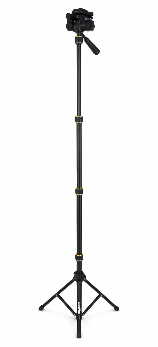 NeePho NP-2688 Professional Camera & Phone Tripod Stand with Phone Holder & Carry Bag | 200cm