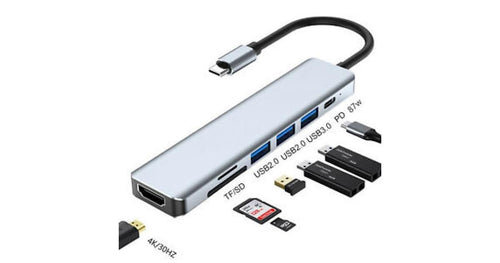7-in-1 Type-C to HDTV Multiport Adapter