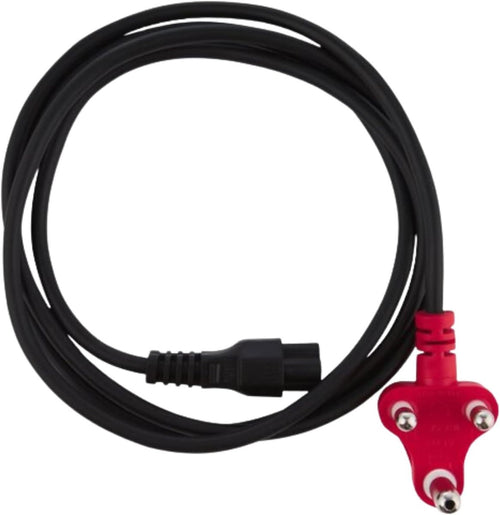 3-Pin Red Head Laptop Power Cord (Clover Type M) – 1.5M Durable Power Cable