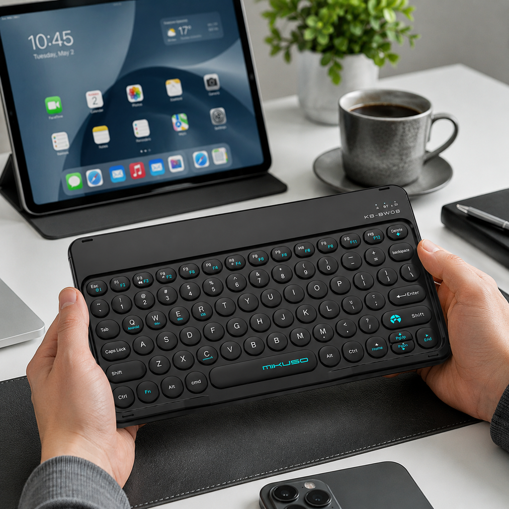 Mikuso KB-BW08 Rechargeable Bluetooth & Wireless Keyboard