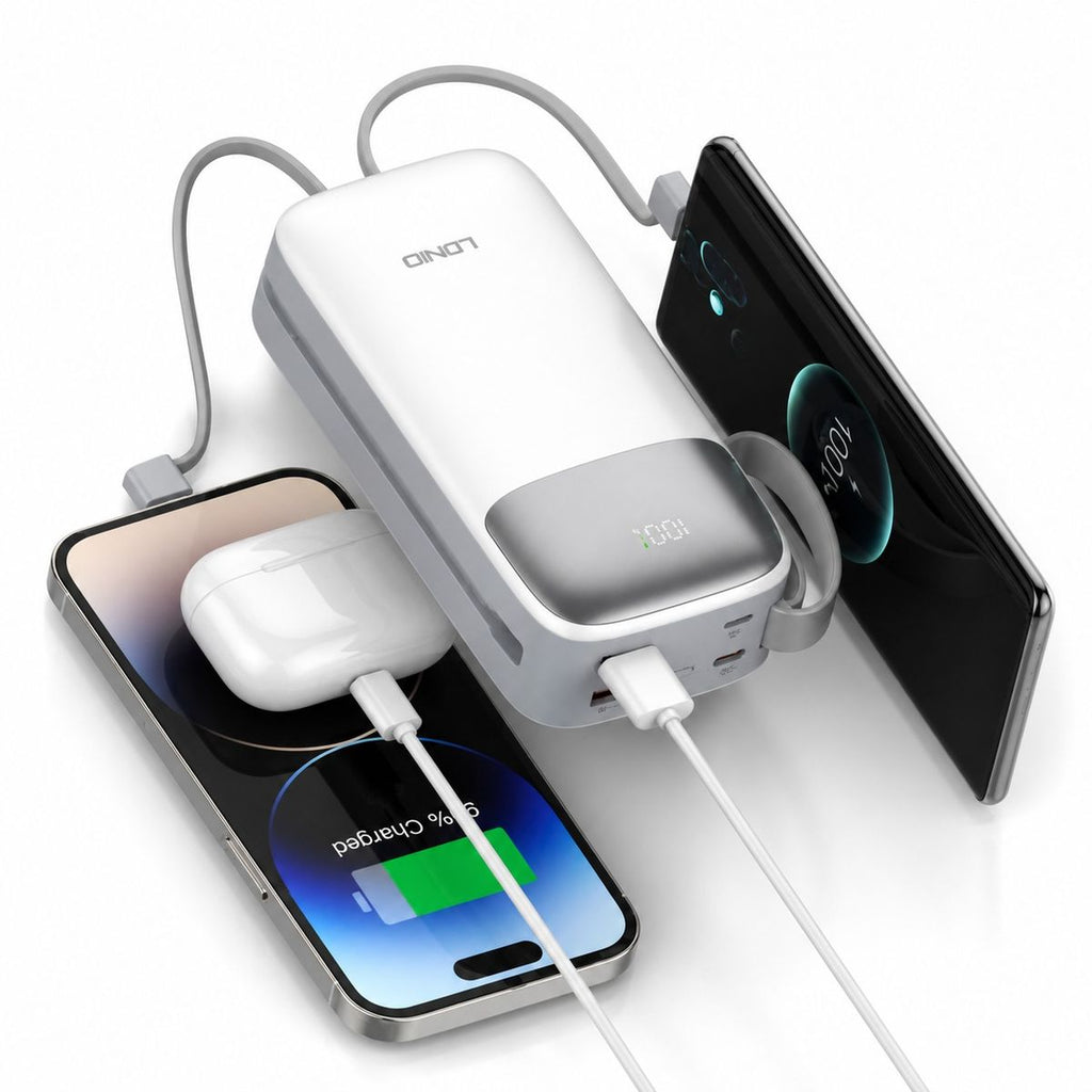 LDNIO PQ30 30,000mAh Power Bank – High-Capacity Portable Fast Charging Battery