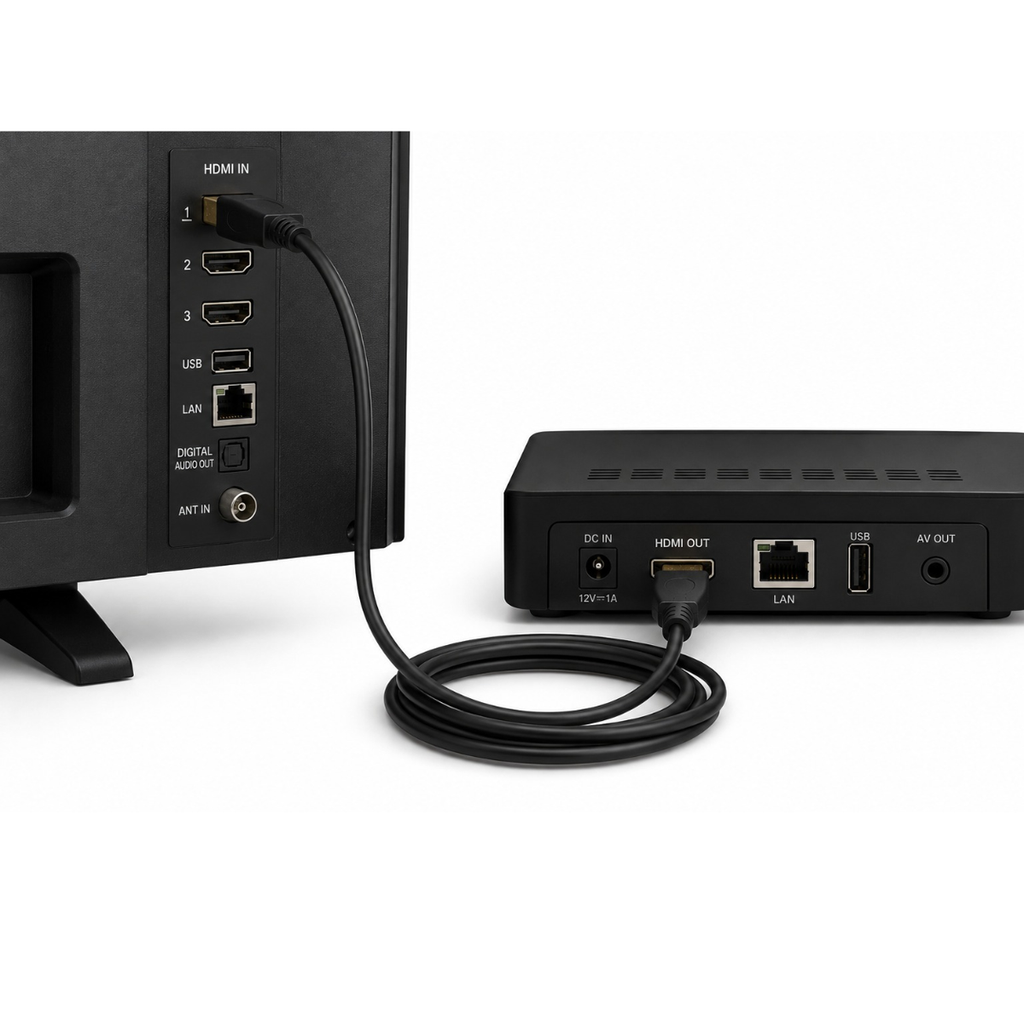 Mini HDMI to HDMI Cable 1.5m for Cameras, TVs, Monitors & PCs
