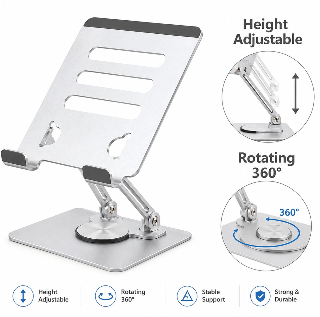 Laptop Stand V4.1 Adjustable Aluminium Stand (Up to 17.3 Inch)