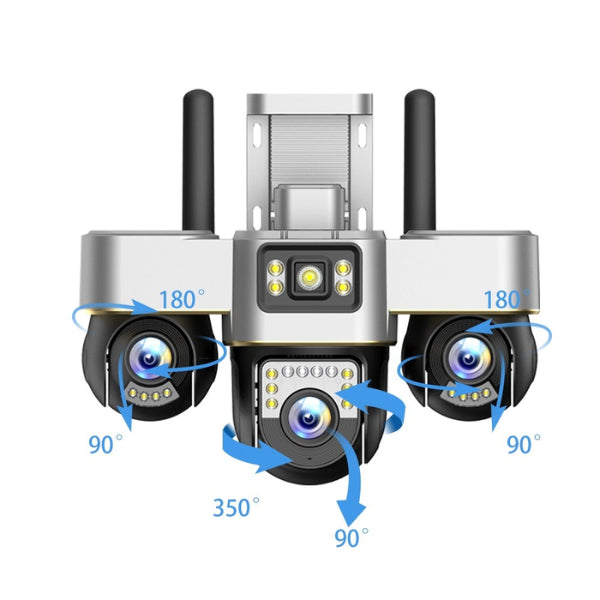 V380 Pro 3-Lens Smart 4G Security Camera - 9MP PTZ Outdoor CCTV