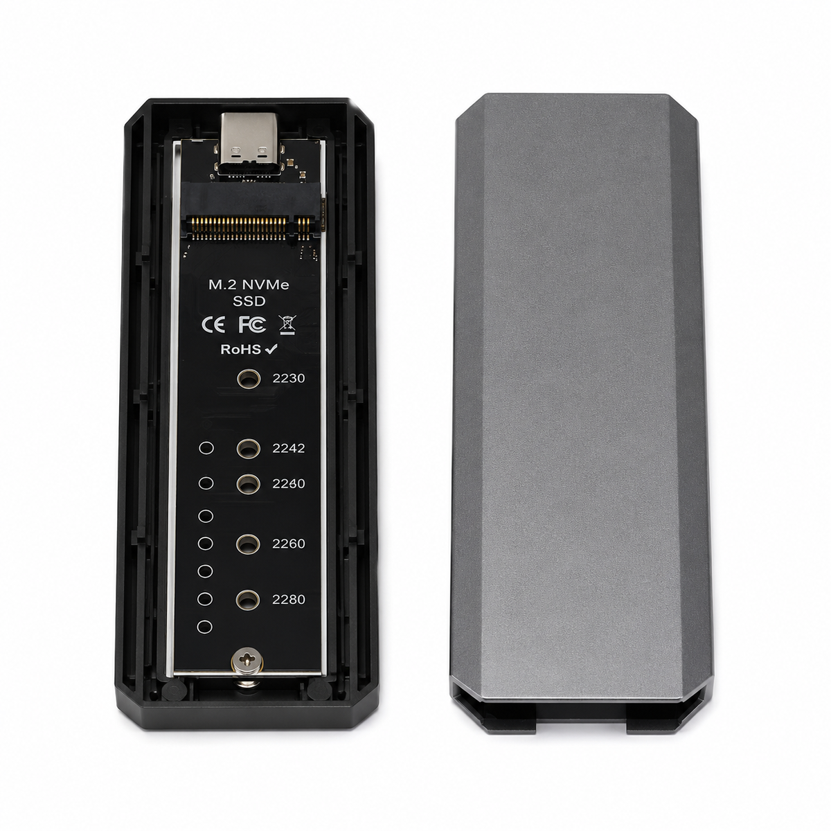 Mikuso ECS-023 Portable M.2 NVMe SSD Enclosure - USB Type-C