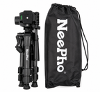NeePho NP-610 Professional Camera & Phone Tripod Stand with Phone Holder & Carry Bag