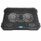 Mikuso NCP-218 Mianw-2 RGB Laptop Cooling Pad with Dual Fans for Up to 17-Inch Laptops