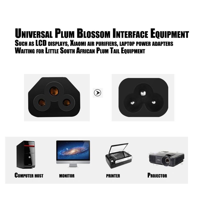 2-Pin Laptop Power Cable (Clover Type) – 1.5M SA Plug for Laptop Chargers & Adapters