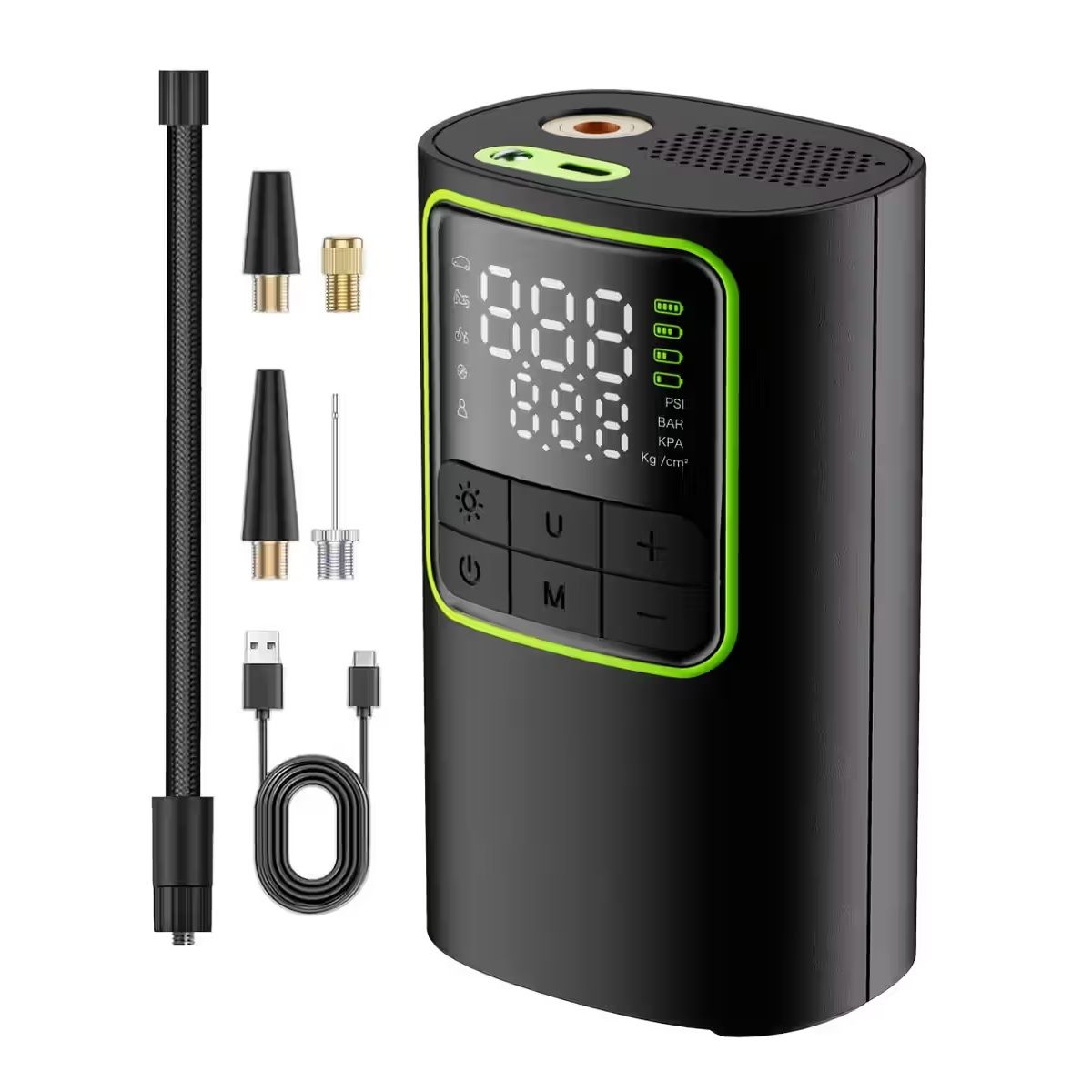 DW Rechargeable Smart Electric Air Pump – Black (T50)