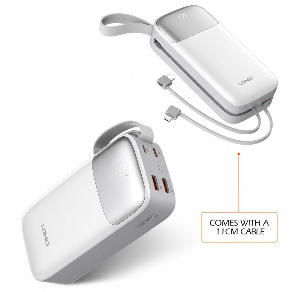 LDNIO PQ30 30,000mAh Power Bank – High-Capacity Portable Fast Charging Battery