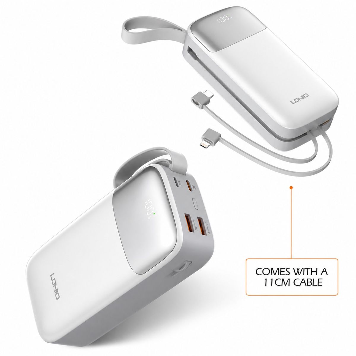 LDNIO PQ30 30,000mAh Power Bank – High-Capacity Portable Fast Charging Battery